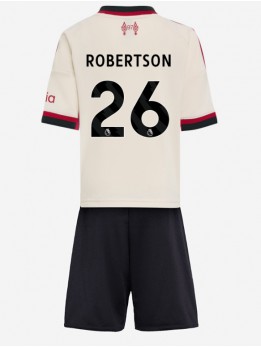 Liverpool Andrew Robertson #26 Replika Borta Kläder Barn 2025-26 Kortärmad (+ byxor)